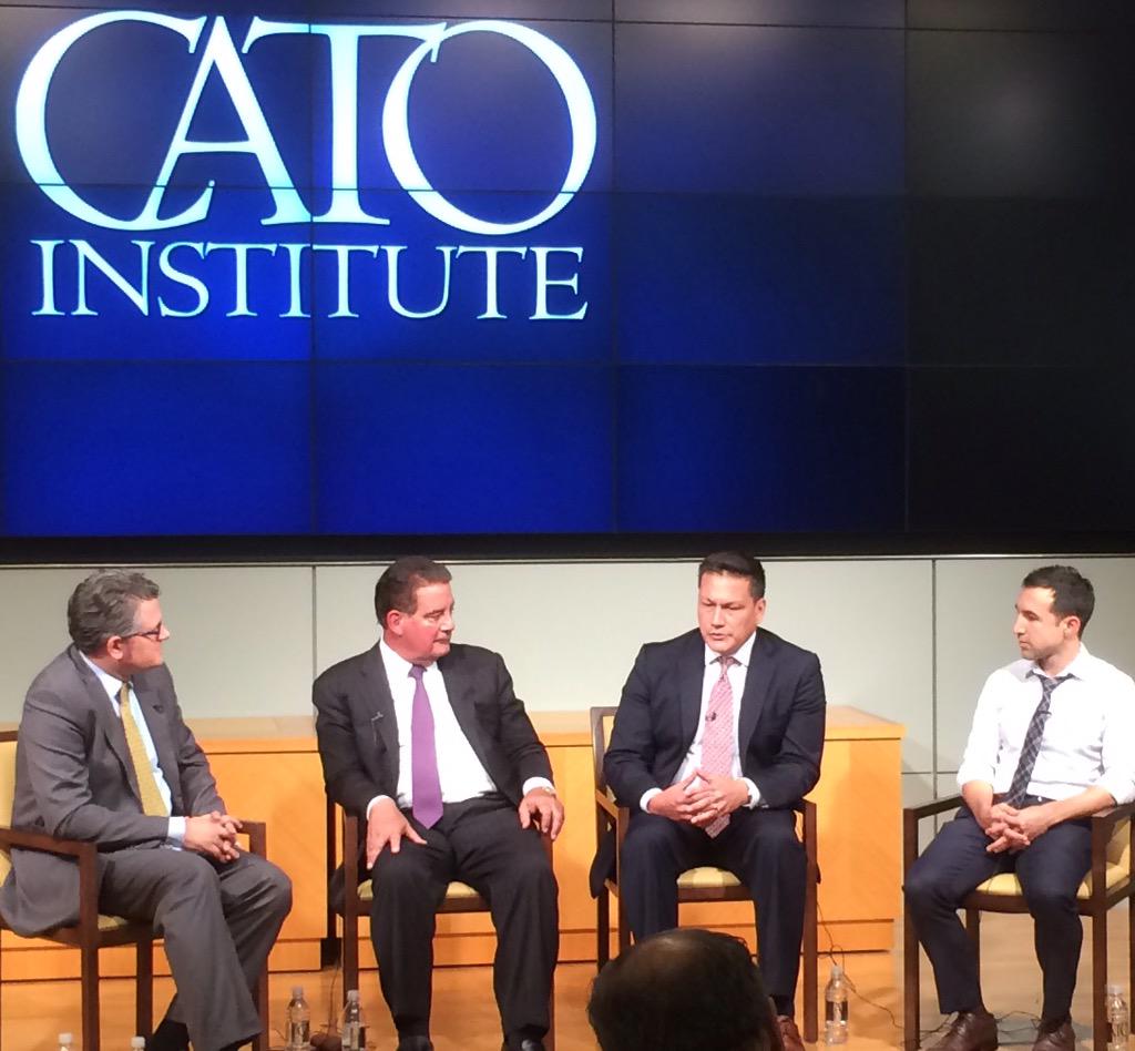 indianz's tweet photo. NCAIED President Gary Davis discusses tribal e-commerce at Cato Institute "E-commerce is the future" #RESDC http://t.co/FZWamWinUy