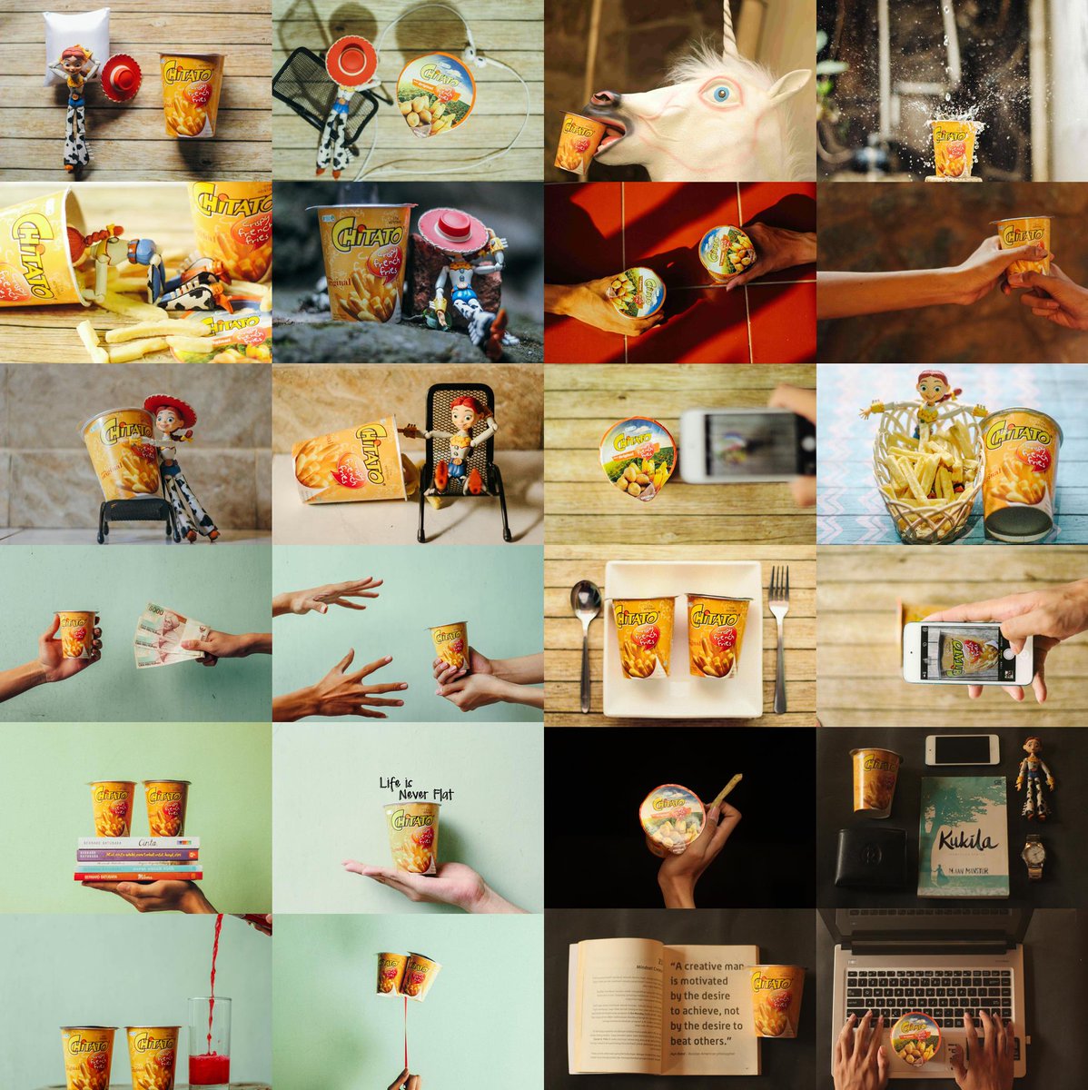 Banyak kreativitas yg bisa dibuat dari Chitato French Fries. Semoga gak sia-sia &amp; dapat hadiah utama. Amin @myChitato