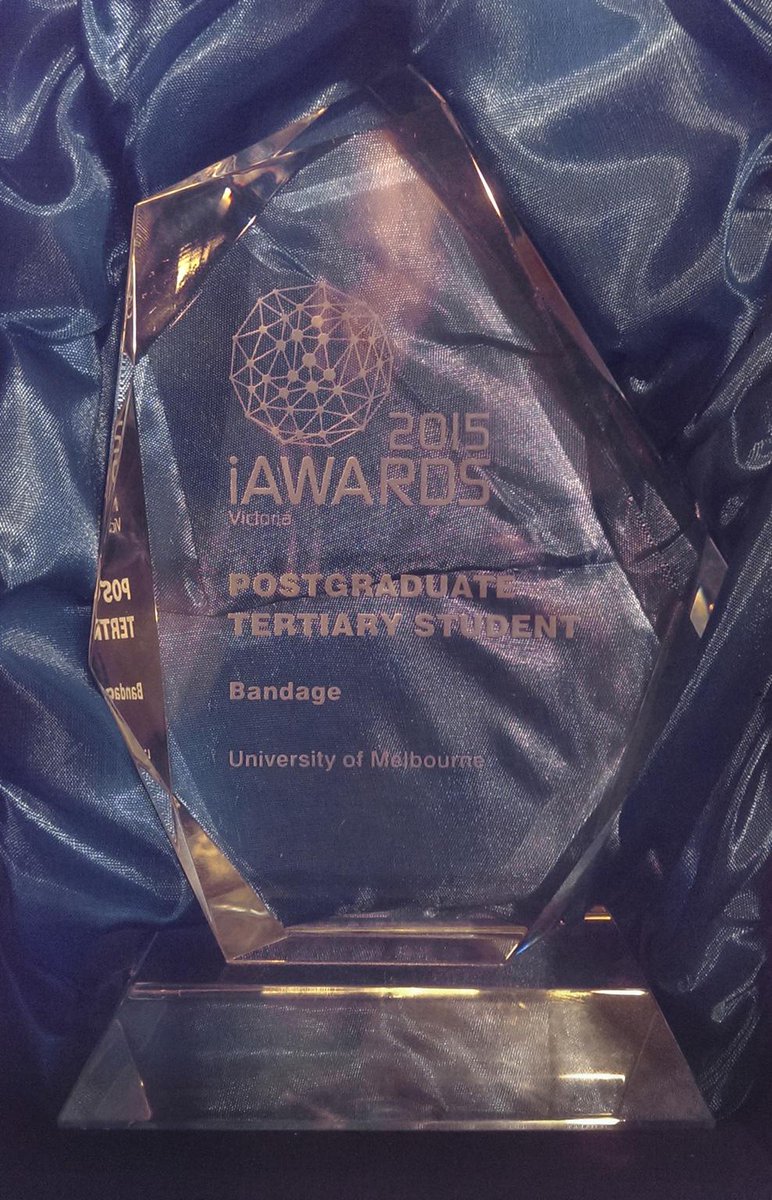 My student Ryan Wick won an award at Vic iAwards last night for his bioinformatics software! iawards.com.au/index.php/winn…