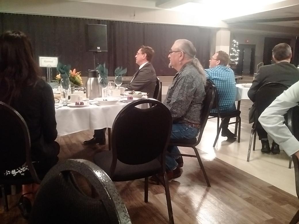 Elder Roland Duquette delivered a blessing for the banquet. Thrilling and very spiritual