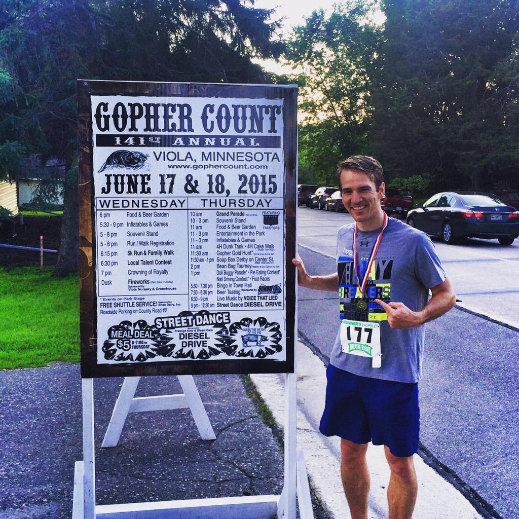 TyrelVClark's tweet photo. Viola Gopher Count tonight and tomorrow.
#ViolaMN #DestinationViola http://t.co/G09Ceg9zRq