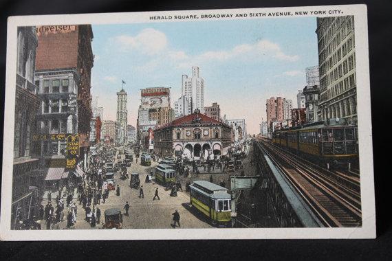 JulieSmishko's tweet photo. Antique Historical Post card, Herald Square, Broad http://t.co/QNvFu8IlVK  #bestofEtsy #etsyretwt http://t.co/ywIIxskwqA