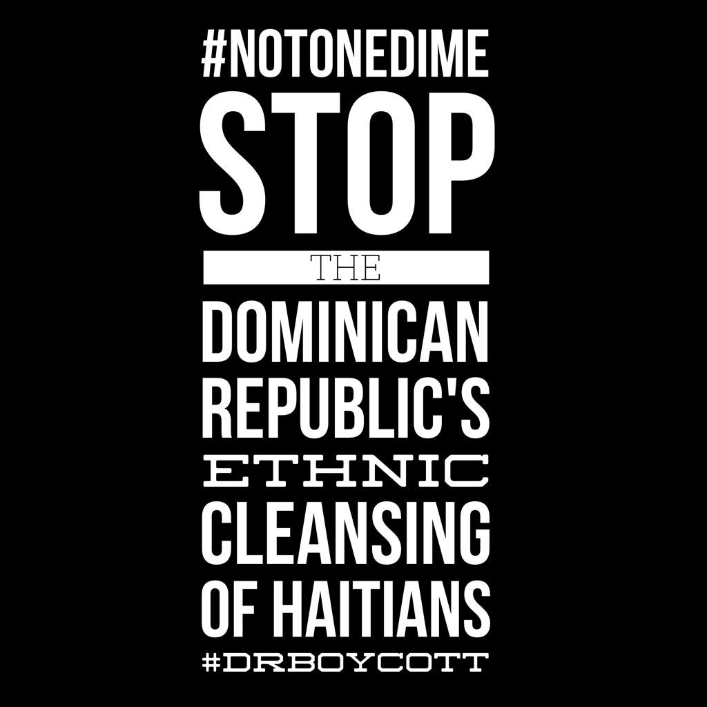 UrbanCusp's tweet photo. #NotOneDime
Stop The #DominicanRepublic's Ethnic Cleansing of Haitians
#DRBoycott #Haiti
(SHARE WIDELY) http://t.co/yFH8FnQhJ7