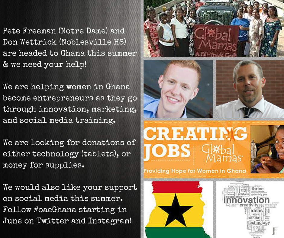 DonWettrick's tweet photo. Just a few more wks until I join @MrPeteFreeman in #Ghana. Going to use #innovation network & serve! #OSLfoundation http://t.co/GMXy0c87Ub