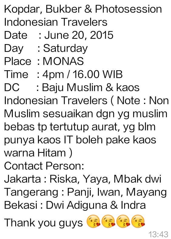 Ganks.. ada panggilan kopdar nih. Kopdar, silaturahmi, bukber..