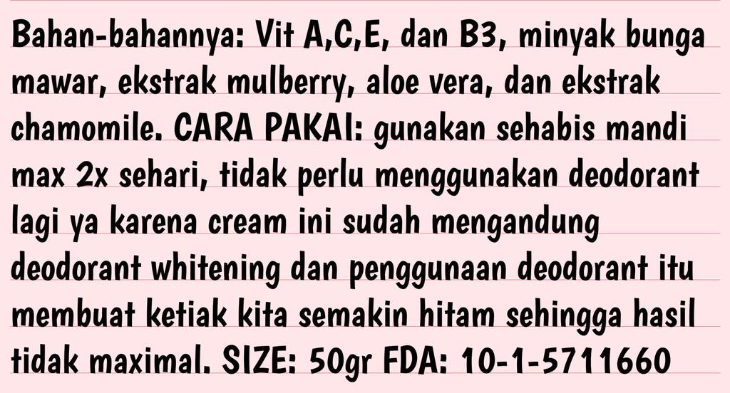 Melstuff_'s tweet image. Komposisi dari CUPCAKE UNDERARM