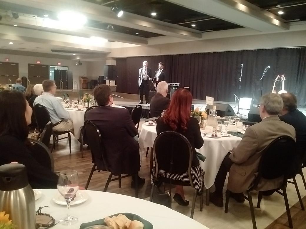 Best student oral presentation award and $1000 goes to WCVM too! Congrats Arinjay, Dr. Misra, and Noreen!