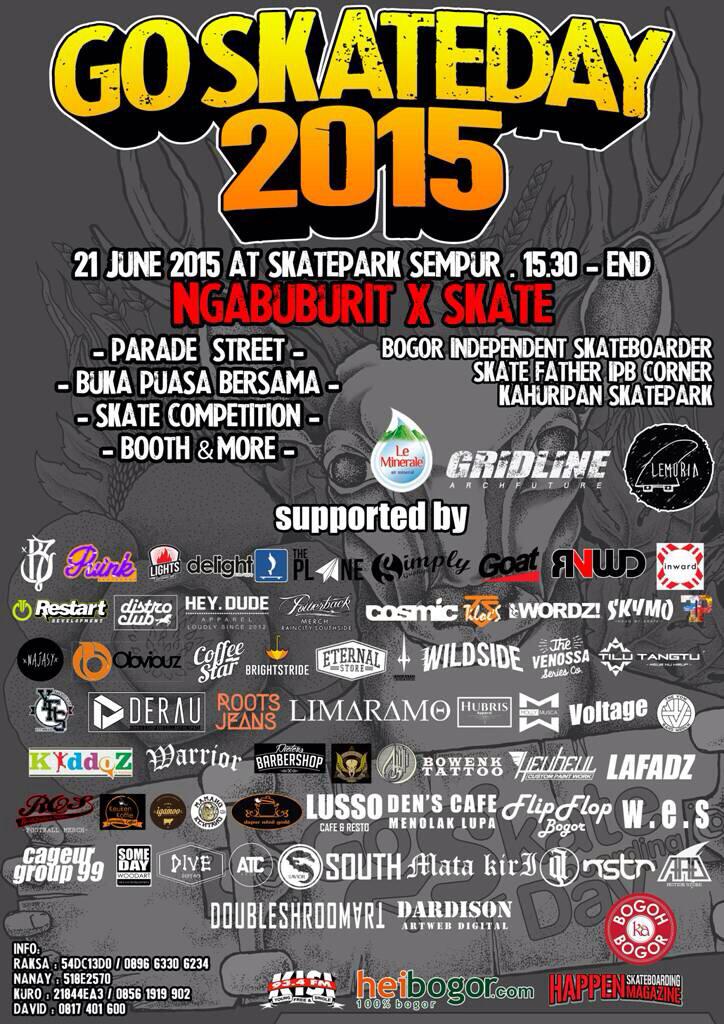 #goskateday2015 #goskateboardingday  #skateindo #bogorskateboard
