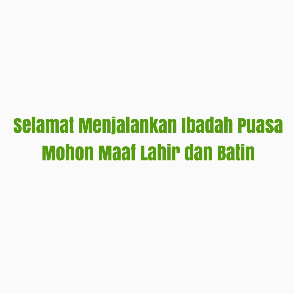 Selamat menjalankan ibadah puasa bagi teman2 yg menjalankannya.
