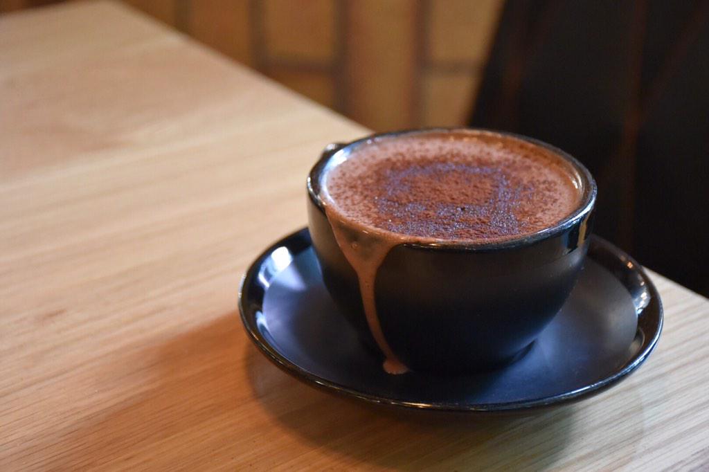 On days like this, our #Spanish #hotchocolate is like a hug from the inside. Go on, be nice to yourself ☺️🍫 #drinks