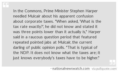 Polkameister's tweet photo. Absolute most #awesome moment from #HoC #QP today as Harper smacked down clueless Mulcair #cdnpoli http://t.co/ALGJkP4KGn
