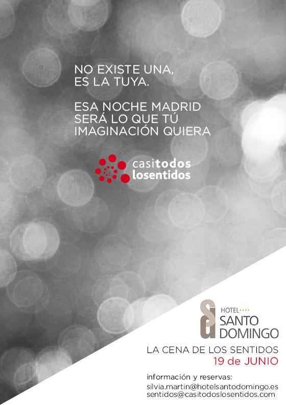 cenasentidos's tweet photo. Solo un día para cuestionarte muchas cosas y para no olvidar otras muchas más. Últimas plazas #CenaSentidos #Madrid http://t.co/s1GM1F2Sk0