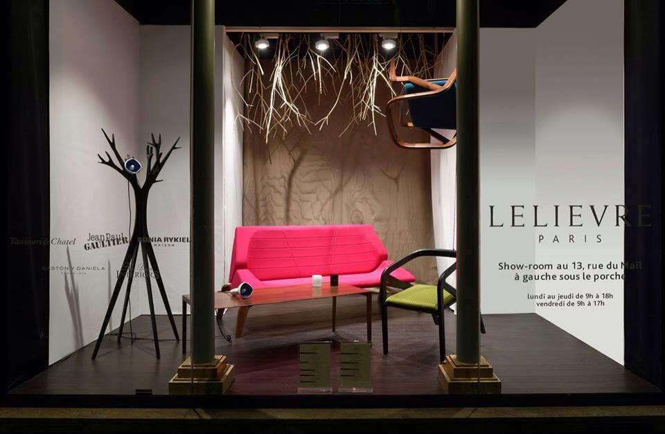 AlcyoneDesign's tweet image. L'aboutissement de longs mois/nuits blanches: la vitrine Lelièvre Paris by @AlcyoneDesign #design #fabric #paris