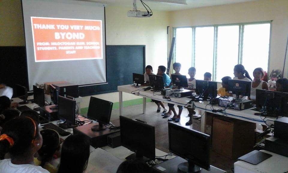 ByondOrg's tweet image. Pupils from Hiloctagon school #Philipinnes have said a special "Thank You" using their new Byond computers! #charity