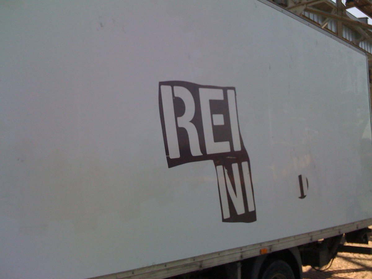 Backlinefi's tweet image. Back in 2009 we sold our old truck and tore off the logos on the sides. This is what was left. #tbt #hyvääjuhannusta