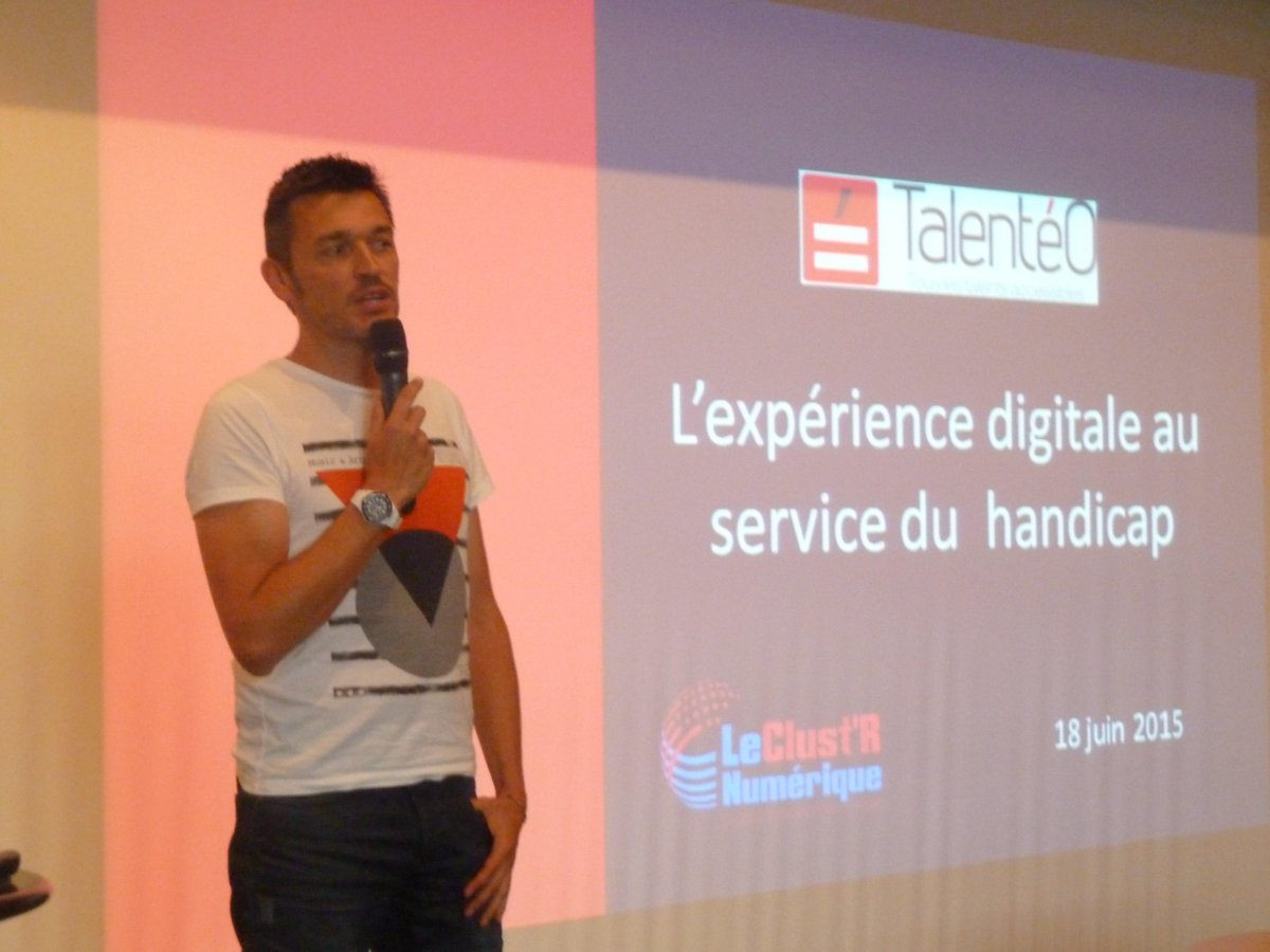 DecideursNum's tweet image. Stéphane Rivière de @Talenteo partage l'expérience digitale au service du handicap aux @DecideursNum