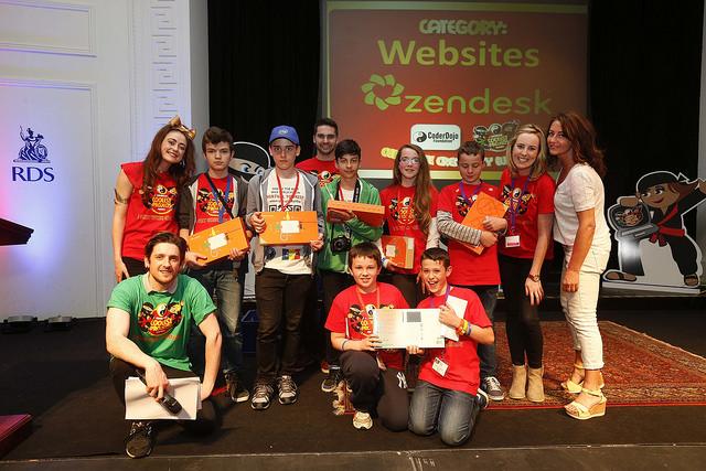 CoolestProjects's tweet image. A huge thank you to @Zendesk for supporting us this year! Pictured: Winner &amp;amp; runners up of the Website award