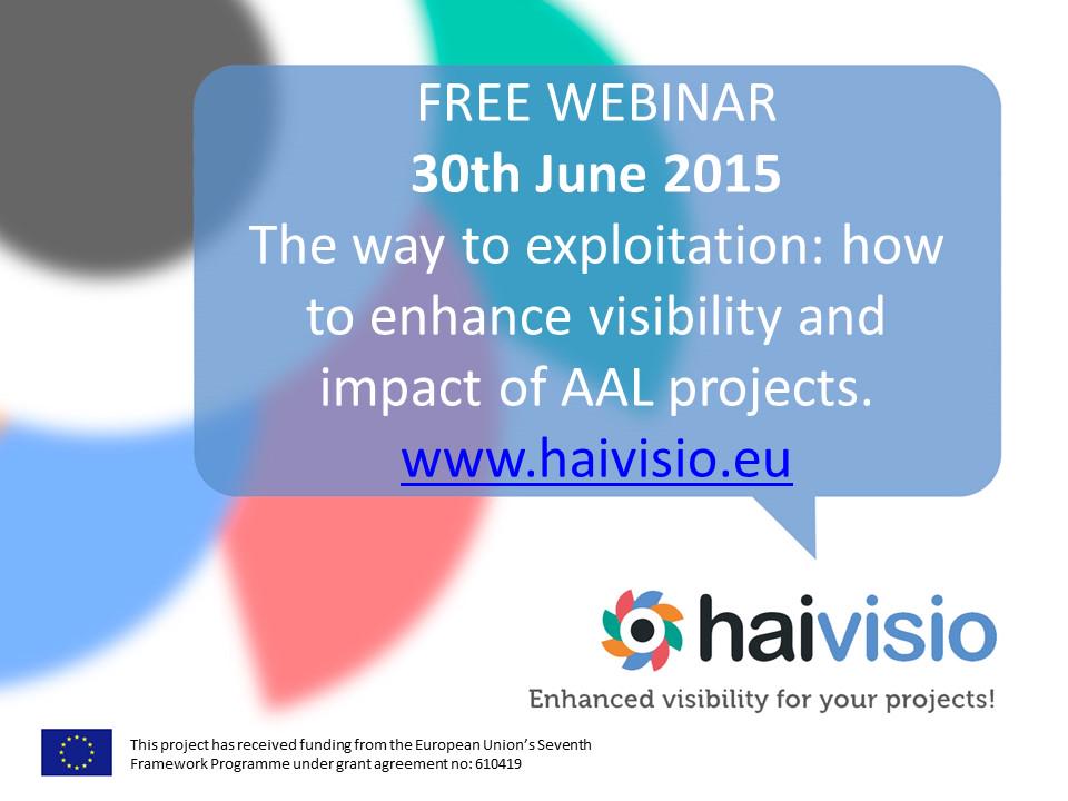 FREE WEBINAR on 30 June – REGISTER NOW! #AAL | Haivisio: haivisio.eu/free-webinar-t… … pic.x.com/QQPkr78flh