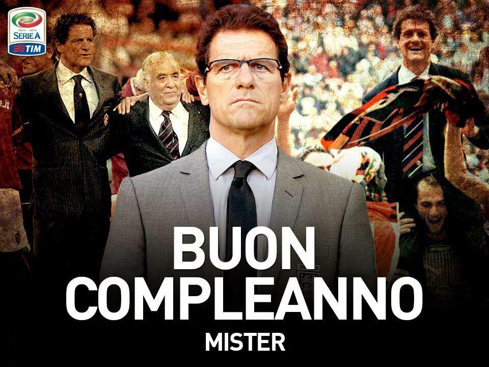 Happy Birthday.. Fabio CAPELLO 
18 Juni 1946 ! 