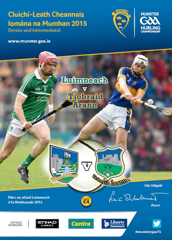 Munster SHC SF Tipp v Limerick Sun, 4pm in Limerick terrace