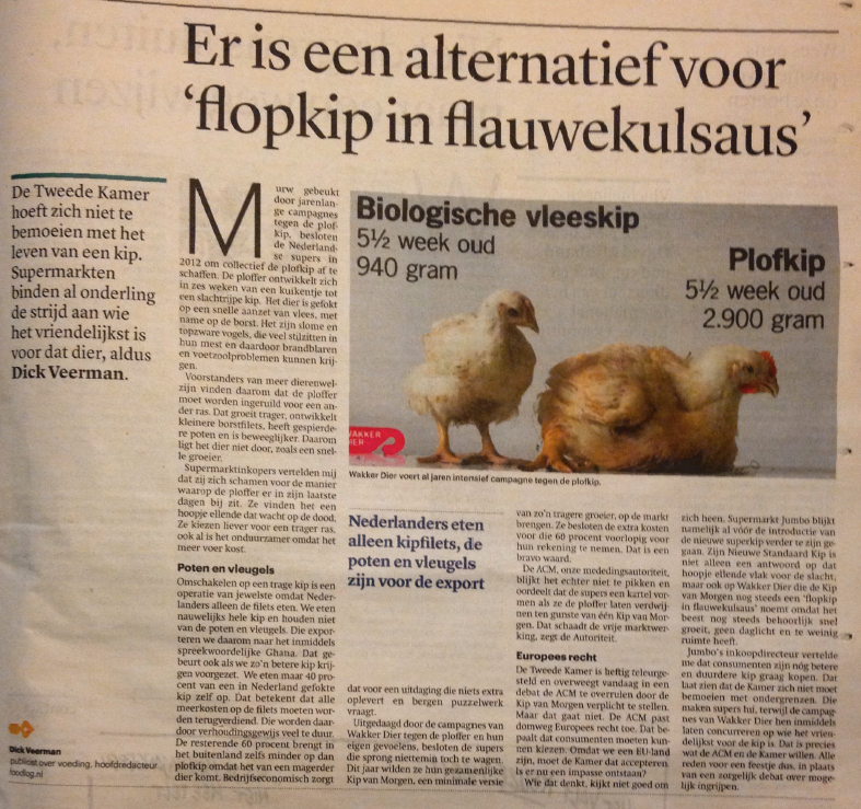 Er is een alternatief voor #flopkip in flauwekulsaus schrijft <a href="/dickfoodlognl/">dick veerman</a> in <a href="/Trouw/">Trouw</a> Jazeker! Minimaal 1 ster kip!
