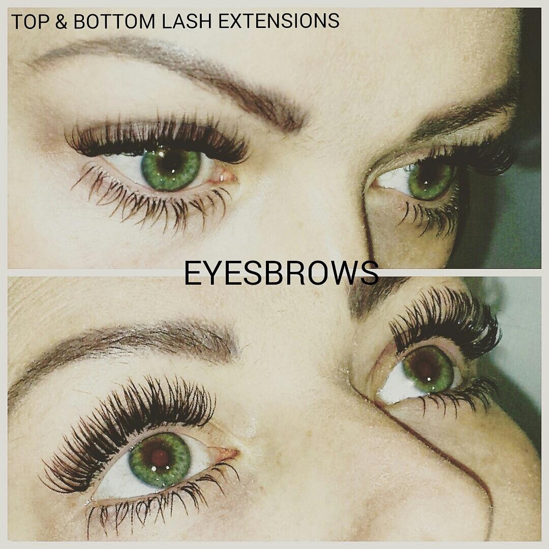 EYESBROWS on Twitter "Top & bottom lash extensions eyelashextensions