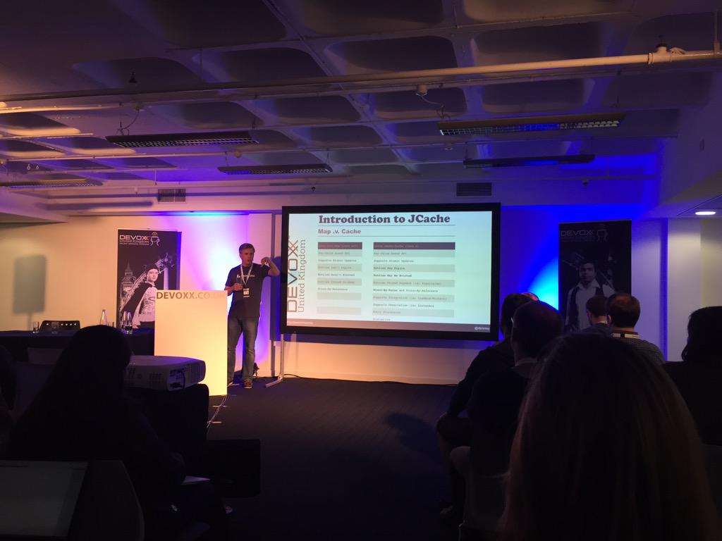 KJCox's tweet image. @dbrimley showing #Hazelcast implementation of #JCache JSR-107 @DevoxxUK2015 #IMDG #NoSQL