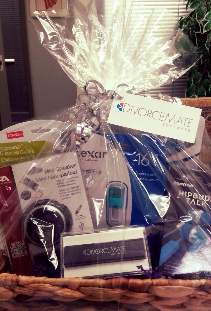 Who's going to take home this DM tech gift basket at the Toronto Lawyer's Association party tonight!? #TLA #familylaw