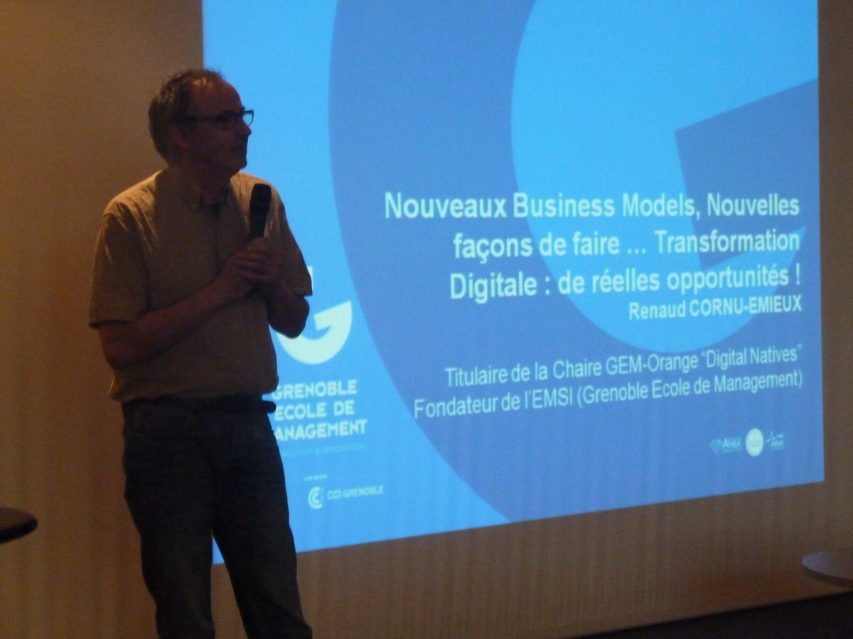 DecideursNum's tweet image. Nouveaux business models par Renaud Cornu-Emieux de G.E.M. @DecideursNum la transformation digitale des entreprises
