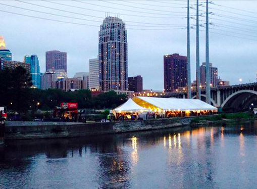 Kicked off #stonearchfestival last night! Join us 2night for live music on the river! bit.ly/1HsQL0t