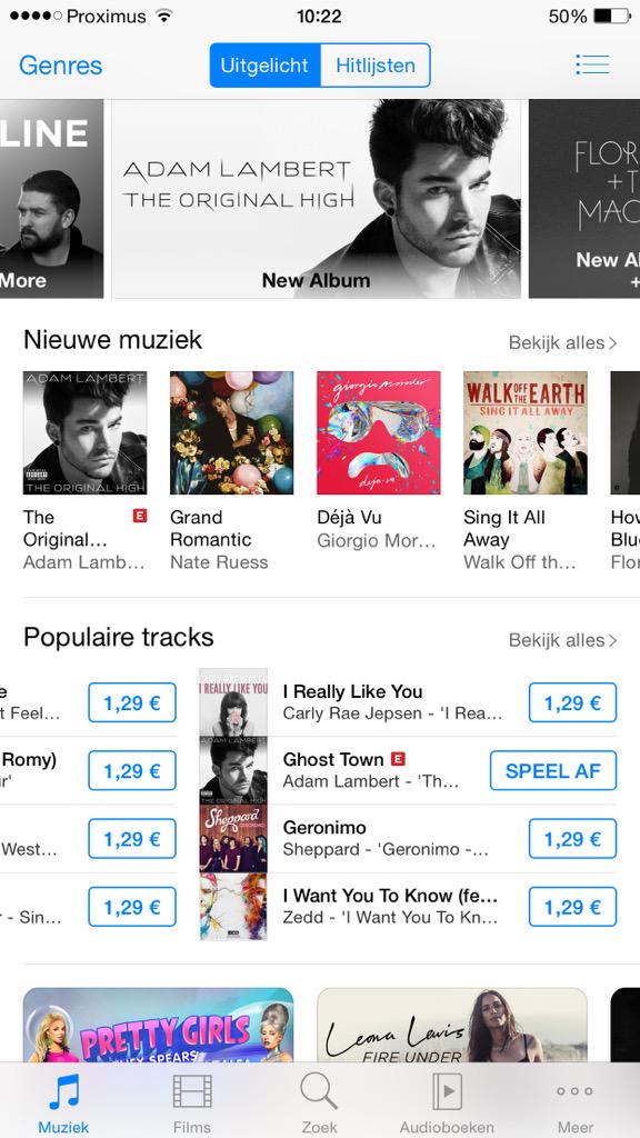AdamLambertBE's tweet photo. 3 times @adamlambert on Belgian iTunes 😃👍🏻 #BecauseThreeIsBetterThanTwo #Highlighted #NewMusic #PopularTracks http://t.co/Wdrtbck0gS
