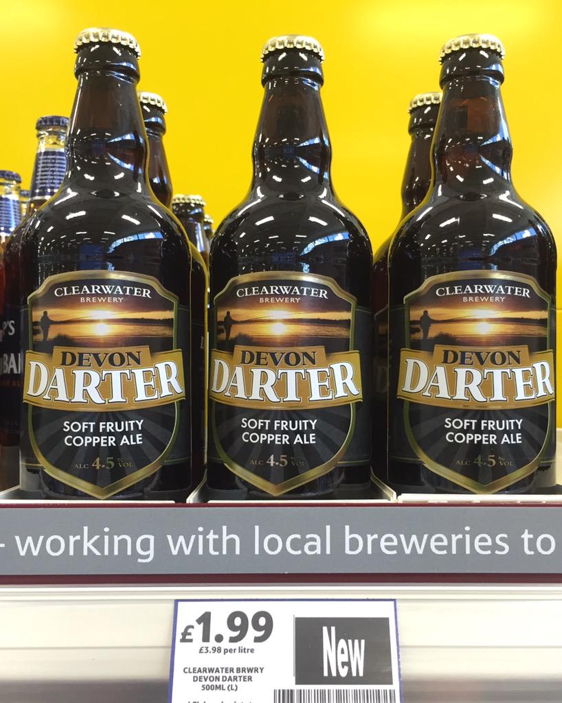 <a href="/CBREWERY/">CLEARWATER BREWERY</a> "Devon Darter" Ale Now On Sale <a href="/tesco_bideford/">Tesco Bideford</a> <a href="/tescodan/">Daniel Fowler</a> #EverylittleHelps  #ClearwaterBrewery