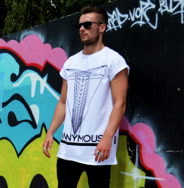 #NEW #ANONYMOUS Geometric Long Tee - Black £45 #urban #urbanclothing #unisex #madeinengland #ritishdesigner #british
