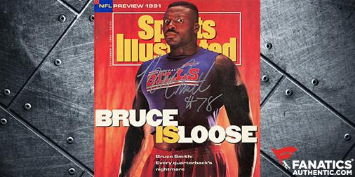 Happy 52nd Birthday Bruce Smith. The DE still holds the record for most career sacks (200). 