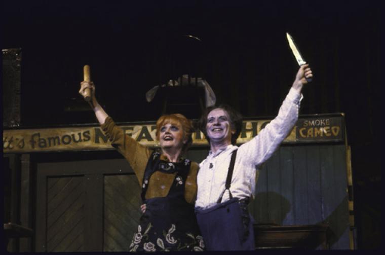 Happy birthday to George Hearn, here w/ Angela Lansbury in \"Sweeney Todd\", 1980. Via 