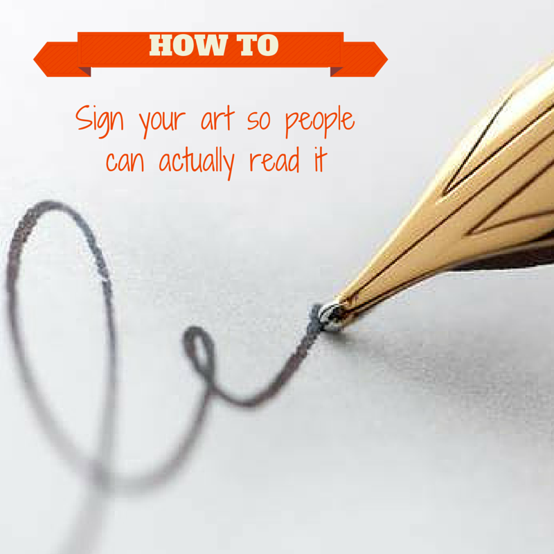 An artist signature is a MUST &amp; is probably what you overlook. Here's how to do it right: buff.ly/1d3OVZ7