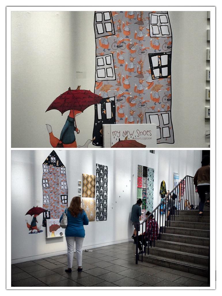 KatyF_Designs's tweet photo. Culmination of three years hard work. #LCC surface design degree show. Private view tonight #thisissurface http://t.co/YdgC83NtDO