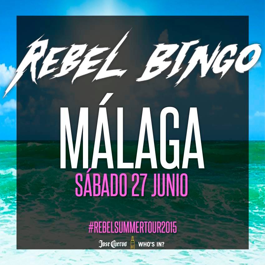 rebelbingoSpain's tweet photo. Ya queda menos para que la fiesta más rebelde llegue a MÁLAGA (Sábado 27 Junio) entradas en: http://t.co/2PJJZfFXLl http://t.co/LR3Ec9s0PQ