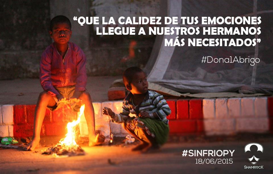 DXcompy's tweet photo. Hace frío: ayudemos a ayudar http://t.co/zZqVCVmD8E @senparaguay @shamrock_py #sinfriopy http://t.co/tJ59qHPAAT