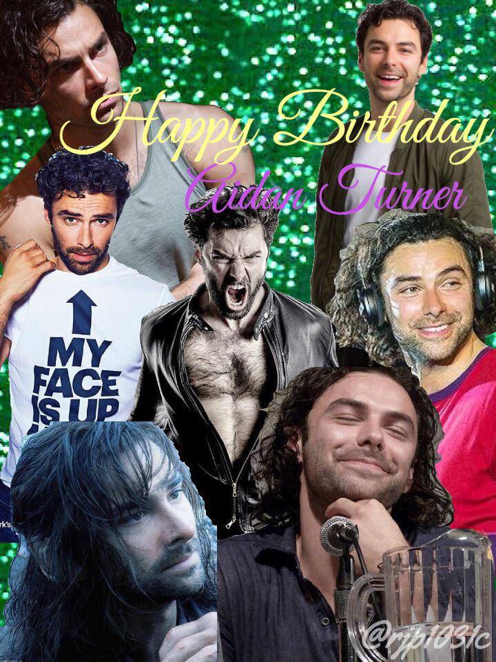   Happy Birthday Aidan Turner from Japan time.
I really love you.Please come to Japan some day. xxx 