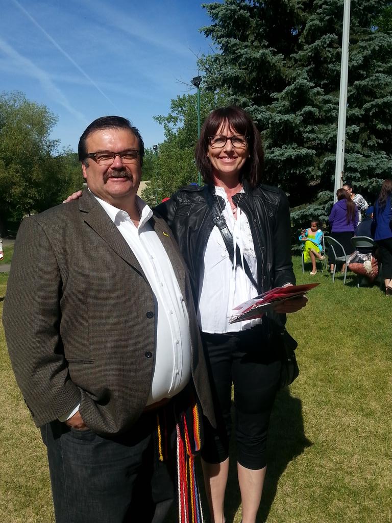 National Aboriginal Day celebration in Crescent Park. <a href="/VivianGauvin/">Vivian</a> <a href="/PrairieSouth/">Prairie South</a> @greglawrencemla
