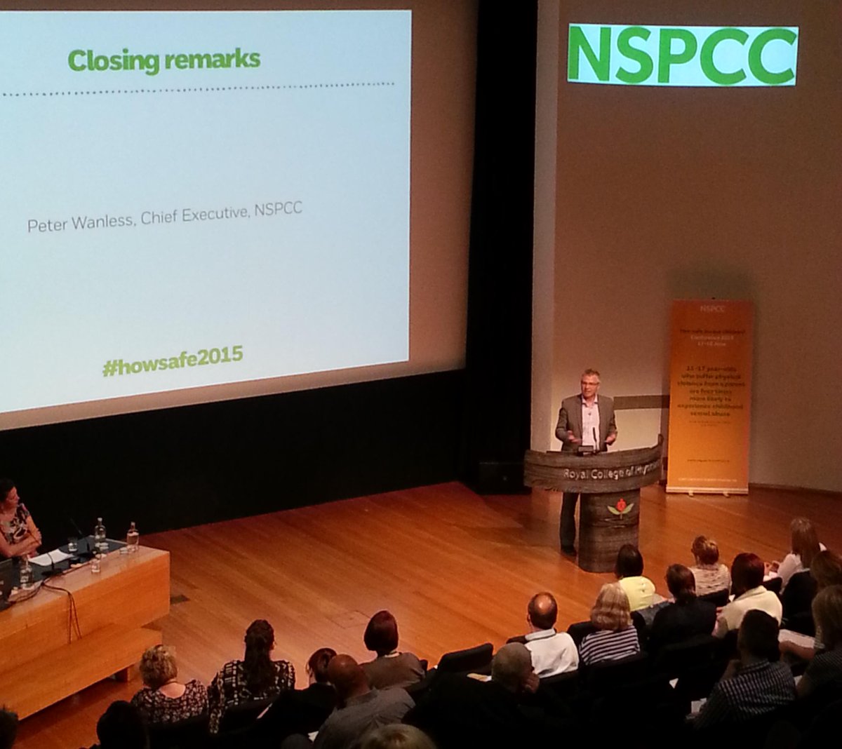 NSPCCLearning's tweet image. Our CEO @PeterWanless closes #howsafe2015 with a shared determination that we can and should do better for children
