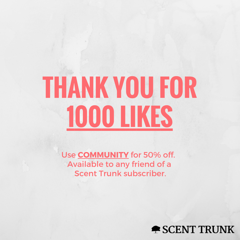 ScentTrunk's tweet image. We've reached two big milestones this week on #Instagram and #Facebook, so we wanted to say thank you! #scenttrunk