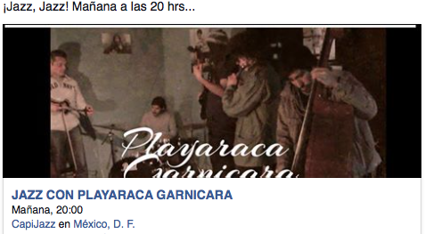 CafeCapijazz's tweet photo. ¡Jazz, jazz! Mañana a las 20 hrs... Los esperamos. http://t.co/EPMjFkK1Oo