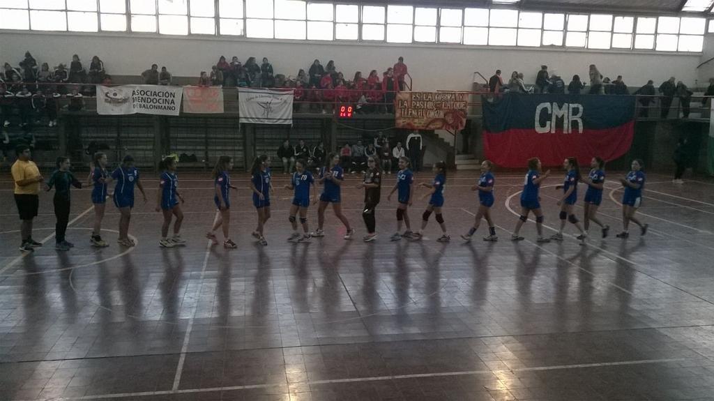 Ya empezó CEF26 vs <a href="/HandballGC/">Godoy Cruz Handball</a> #damas #NacionalMenoresA #Mendoza15