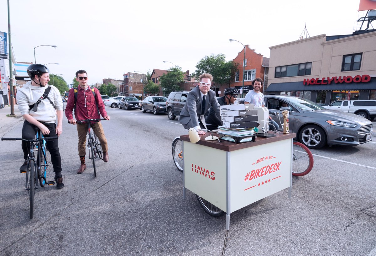 HavasChi's tweet photo. #BikeDesk is featured in @TheDrum​'s #USCreativeDepartment! Go find our video + click "like": http://t.co/2nOFgxJfd9 http://t.co/oxMJPWeKf3