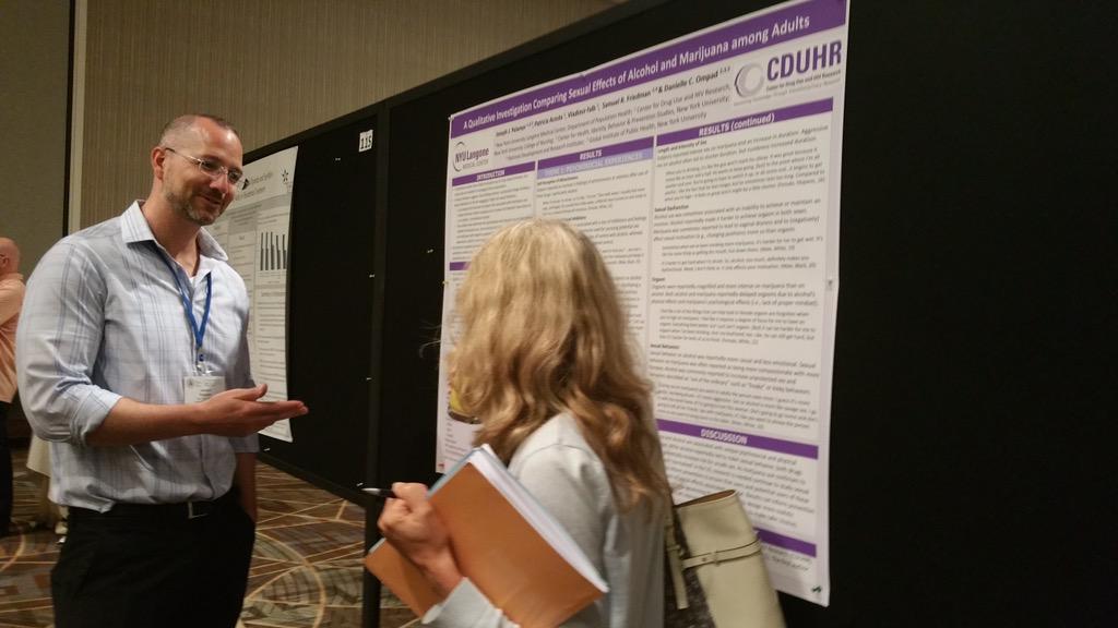 CDUHR_NYC's tweet photo. CDUHR's @JosephPalamar showing off some of his work at #CPDD15 - thx @danieompad http://t.co/X40yHPIfJP