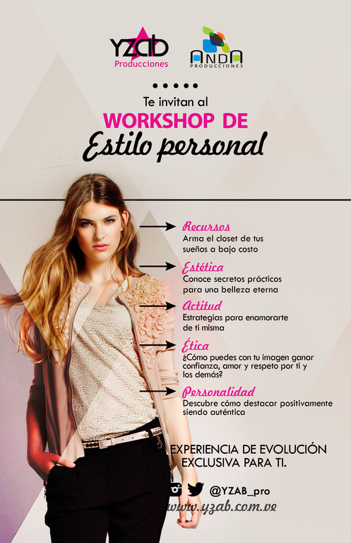 anda_cg's tweet photo. @anda_cg y @yzab_pro te invitan al Workshop de Estilo Personal con @yanniela8 este 25 y 26 de julio http://t.co/CPVwW1dEJS
