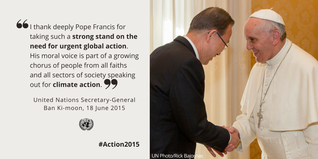 UN's tweet image. "We must show solidarity with generations that will follow ours" - more on #Action2015 here: j.mp/1L37mLk