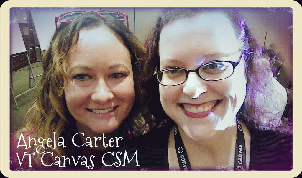 Introducing Angela Carter, VT's Customer Success Manager (CSM) with Canvas. Welcome her! #vt @NextGenLMS #instcon